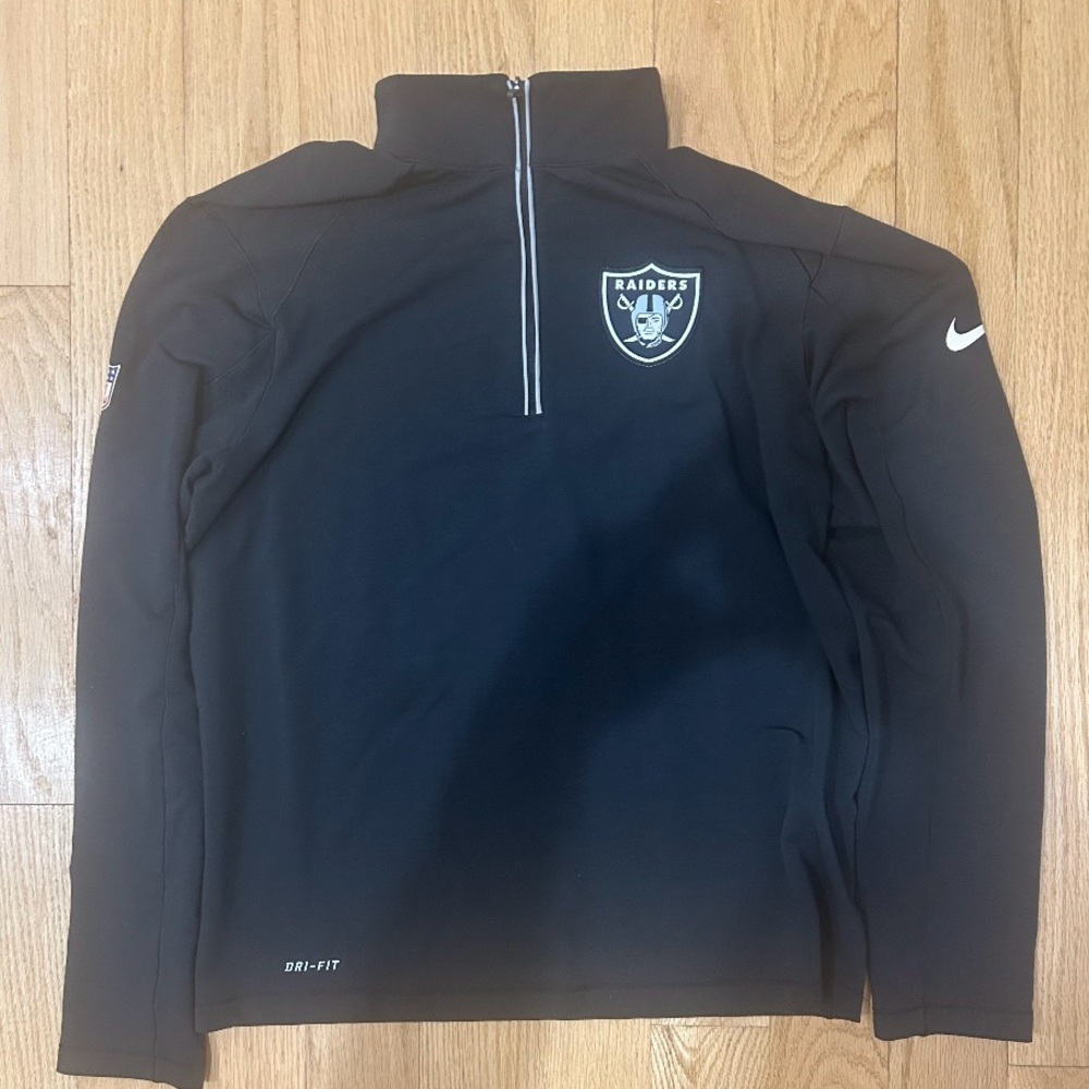 NFL Onfield Black and Gray Dri-FIT Pullover